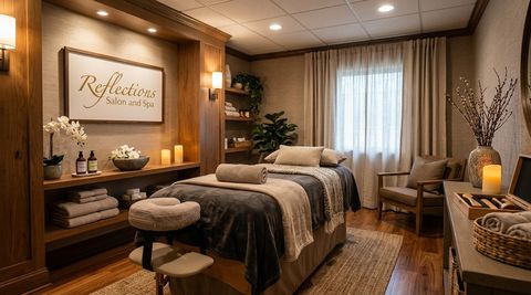 Illustration of Reflections Salon and Spa, beauty salon in Springfield, OH